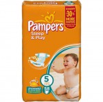 Подгузники, Pampers (Памперс) 11-25 кг р. 5 58 шт слип энд плей джуниор ромашка