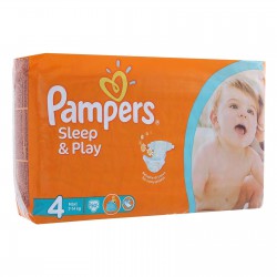 Подгузники, Pampers (Памперс) 8-14 кг р. 4 50 шт Слип энд Плэй макси с ромашкой