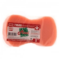 Губка банная 1 шт. Хит Продаж Макси