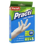 Перчатки латексные, Paclan (Паклан) р. L 10 шт
