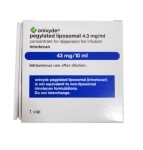 Онивайд пегилированный липосомальный, концентрат для приготовления дисперсии для инфузий 4.3 мг/мл 10 мл 1 шт флаконы