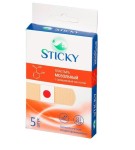 Пластырь, Sticky (Стики) р. 2смх7см 5 шт мозольный с салициловой кислотой