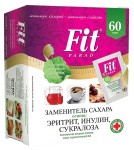 Заменитель сахара, Fit Parad (Фит Парад) 1 г №60 смесь подсластителей №6 (эритрит инулин сукралоза) саше в коробке