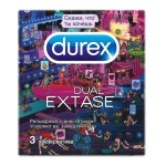 Презервативы, Durex (Дюрекс) №3 Дуал экстаз дудл (рельефные с анестетиком)