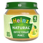 Пюре, Heinz (Хайнц) 80 г №1 фруктовый микс (без сахара) стекл. банка