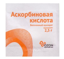 Аскорбиновая кислота пор. д/р-ра д/приема внутрь 2.5 г 1 шт.
