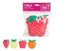 Губка для тела, Tiamo  (Тиамо) арт. 13464 4Плей фрукты с волной объемная 3D